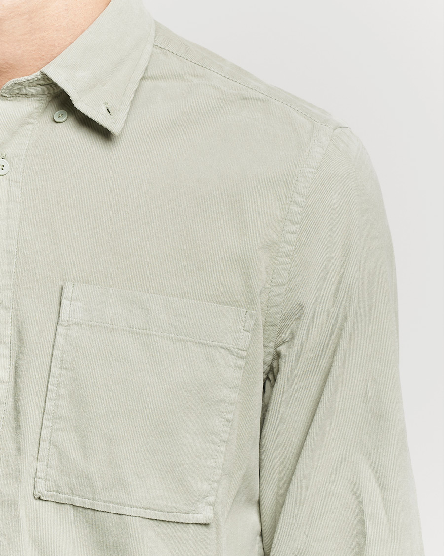 Herre | Skjorter | NN07 | Arne Button Down Baby Cord Shirt Oil Green