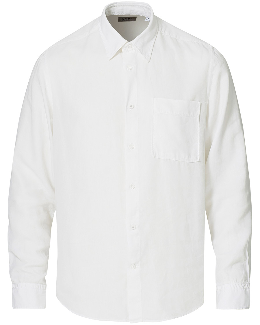 Herre | Skjorter | NN07 | Arne Tencel/Linen Shirt White