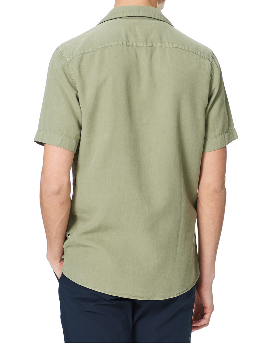 Herre | Skjorter | NN07 | Miyagi Resort Collar Short Sleeve Shirt Oil Green