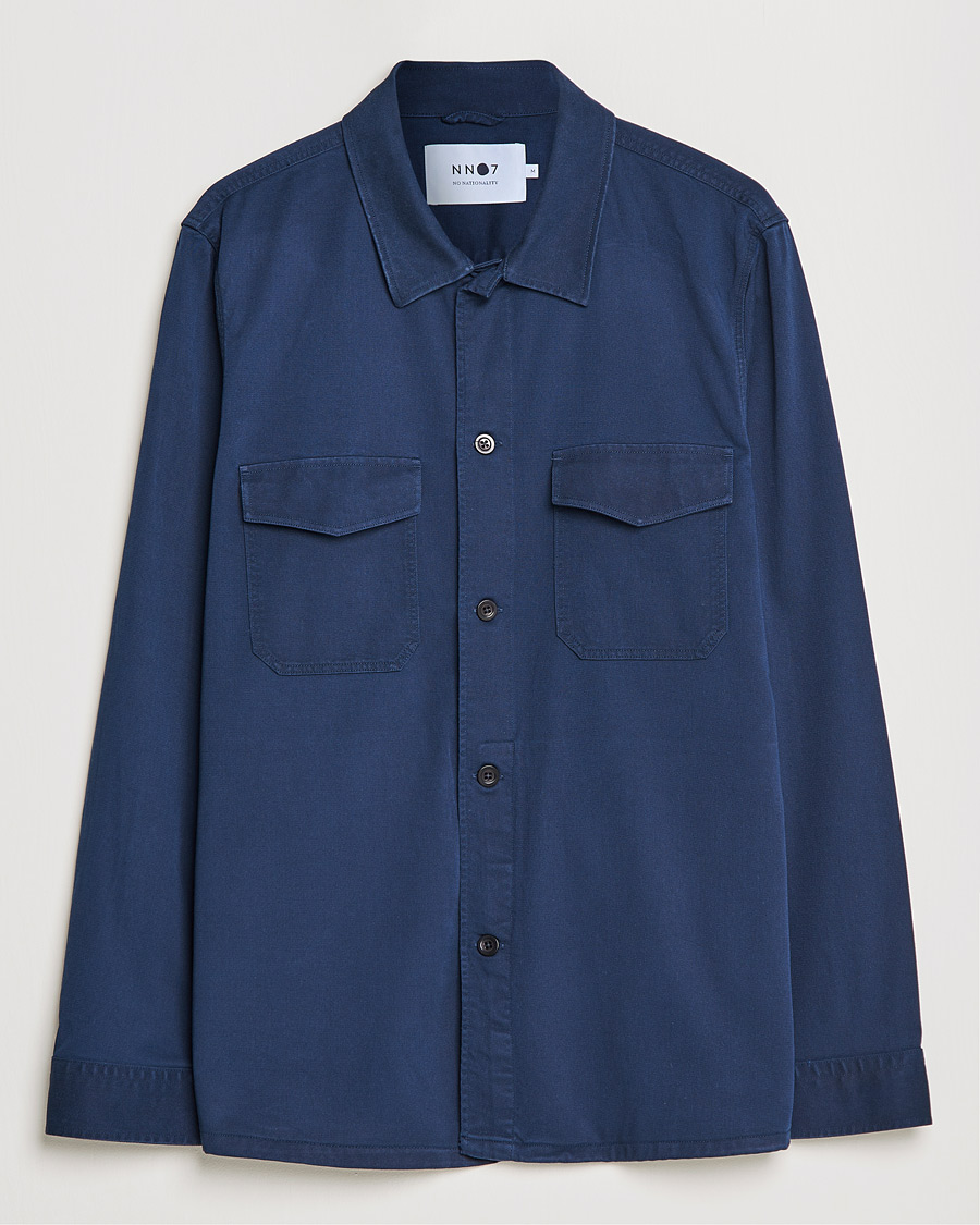 Herre | Skjorter | NN07 | Bernard Tencel Overshirt Navy
