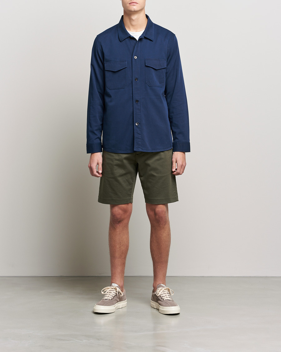 Herre | Skjorter | NN07 | Bernard Tencel Overshirt Navy