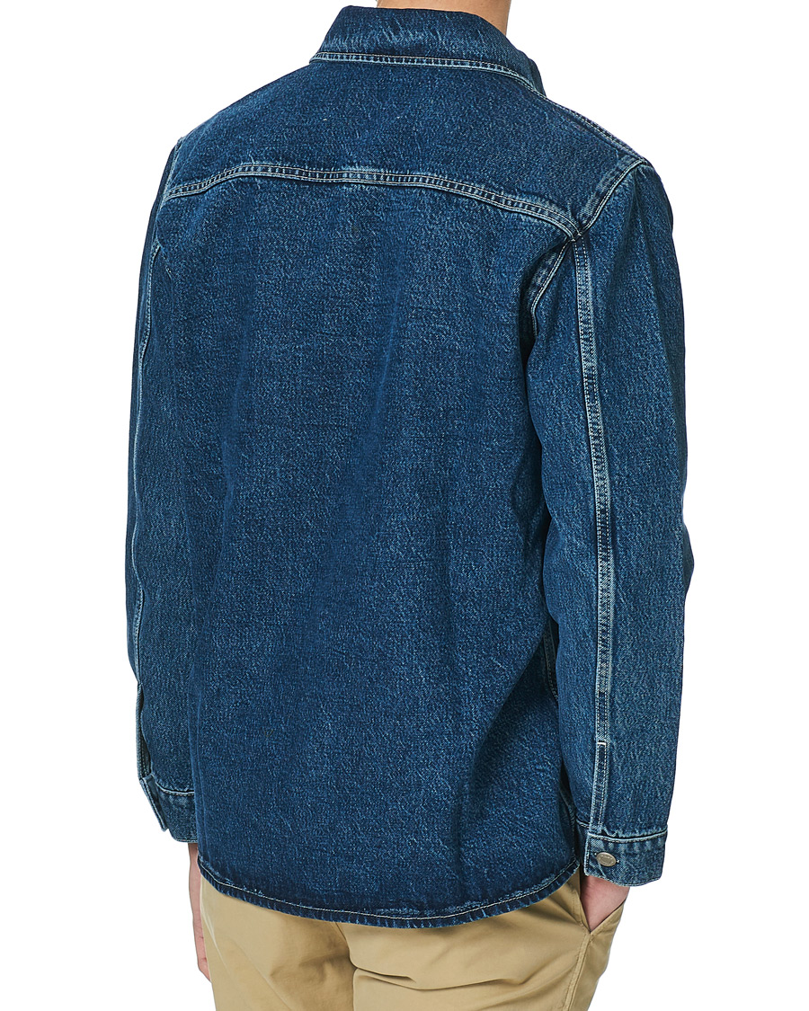 Herre | Skjorter | NN07 | Peter Denim Overshirt Dark Blue