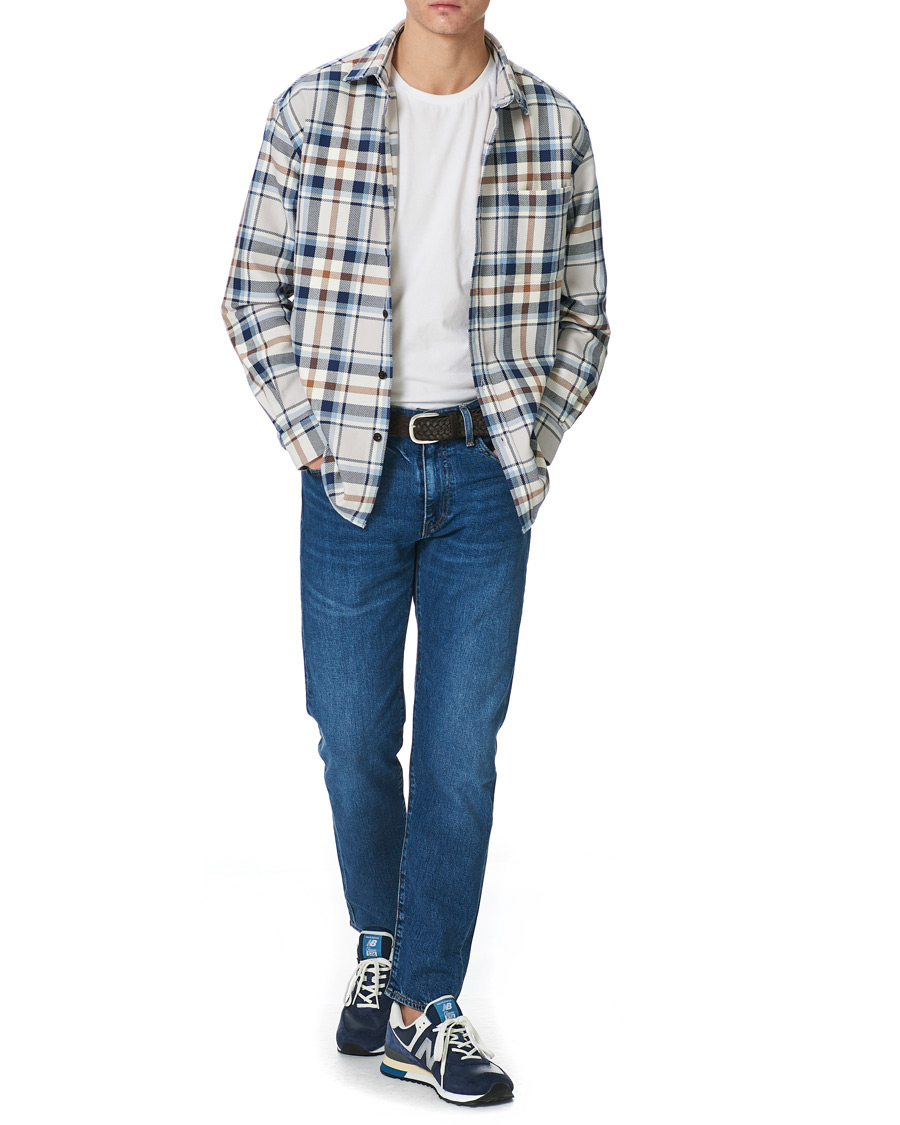 Herre | Skjorter | NN07 | Deon Overshirt Blue Check