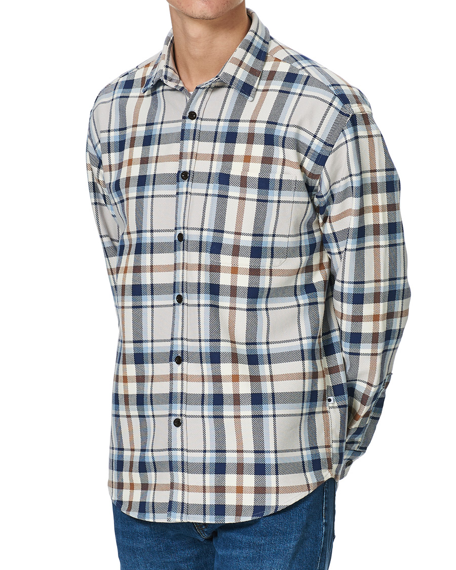 Herre | Skjorter | NN07 | Deon Overshirt Blue Check