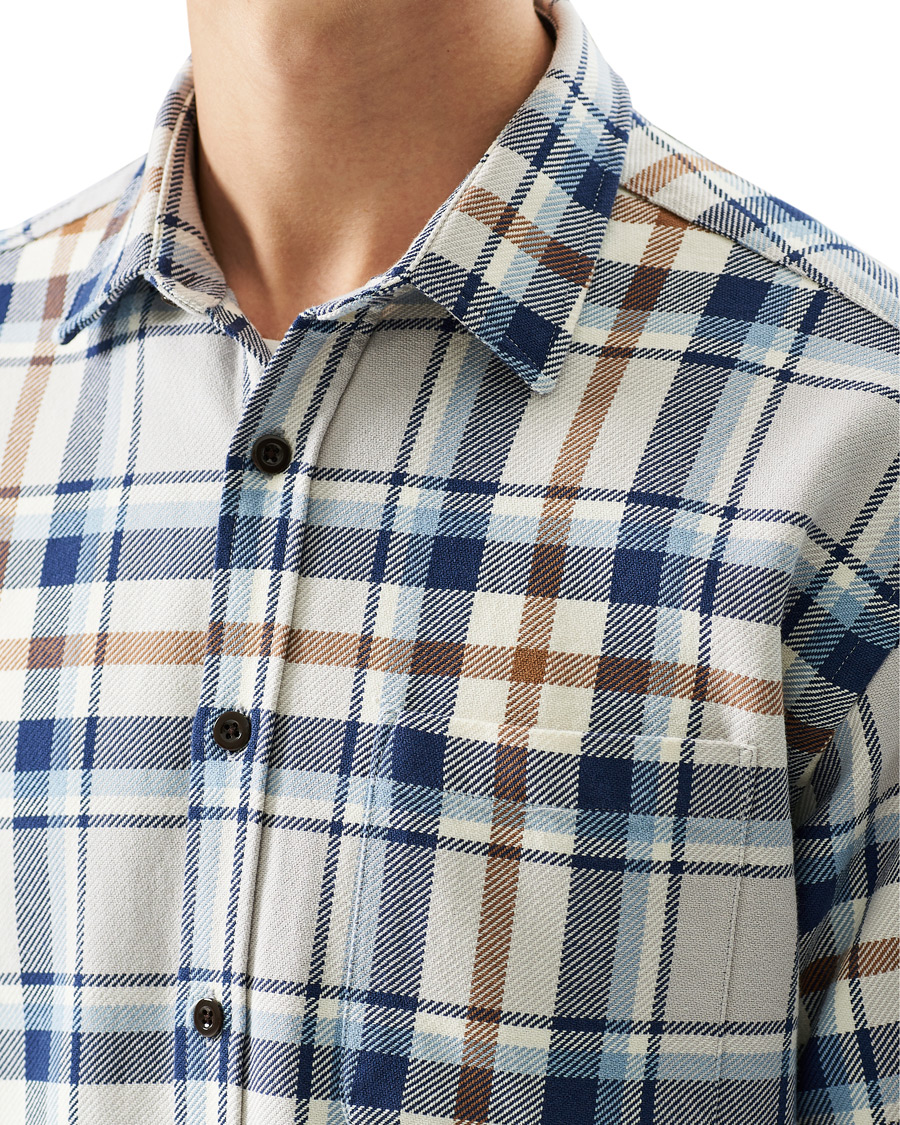 Herre | Skjorter | NN07 | Deon Overshirt Blue Check