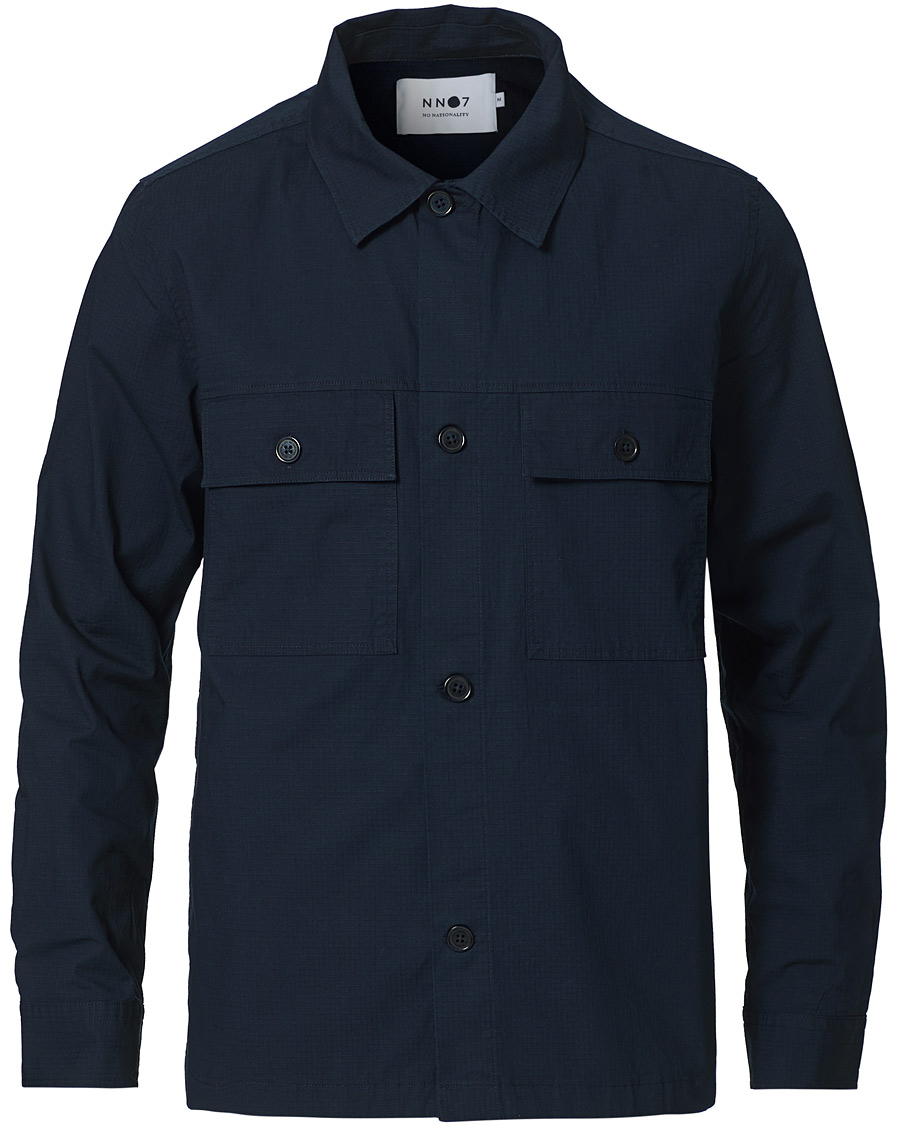 Herre | Skjorter | NN07 | Wilas Ripstop Overshirt Navy