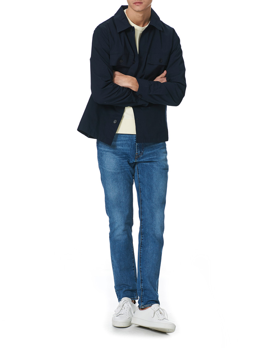 Herre | Skjorter | NN07 | Wilas Ripstop Overshirt Navy
