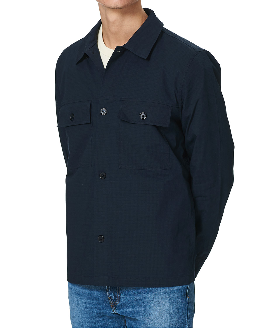 Herre | Skjorter | NN07 | Wilas Ripstop Overshirt Navy