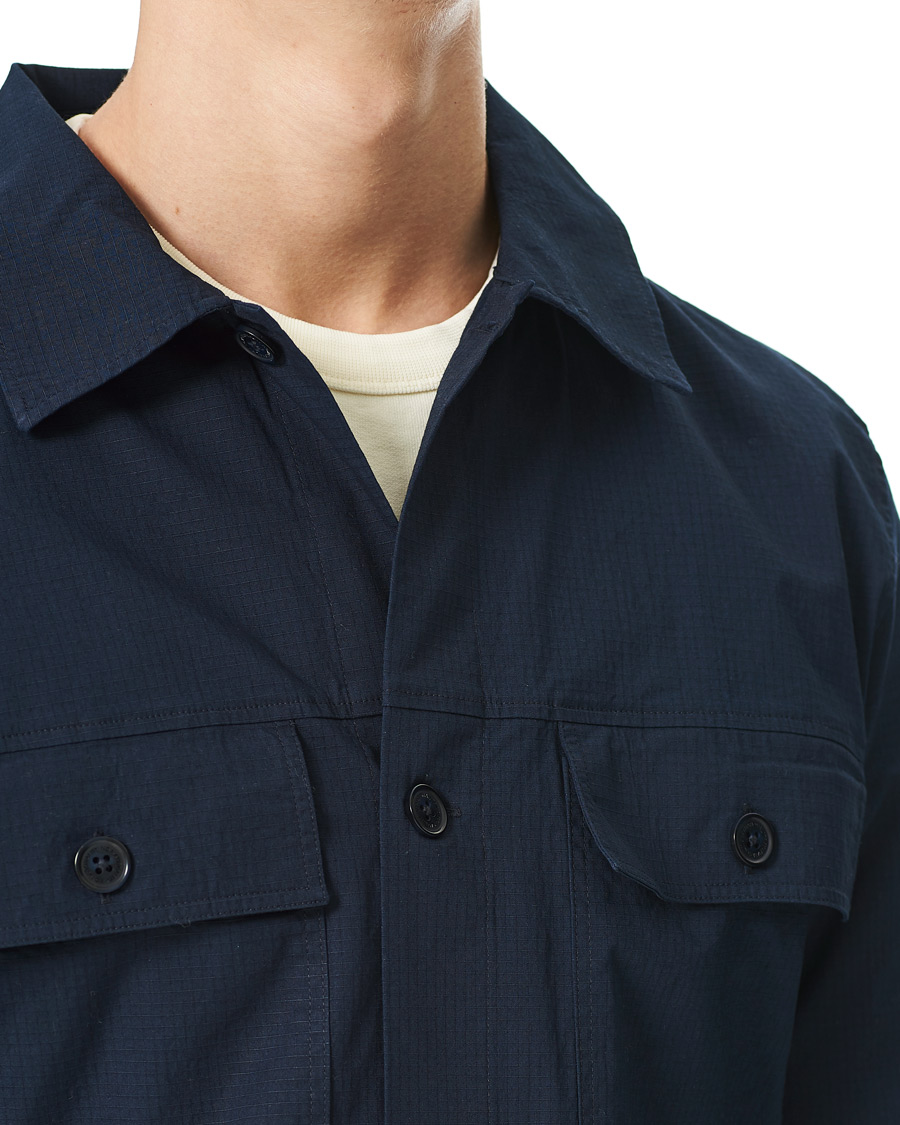 Herre | Skjorter | NN07 | Wilas Ripstop Overshirt Navy