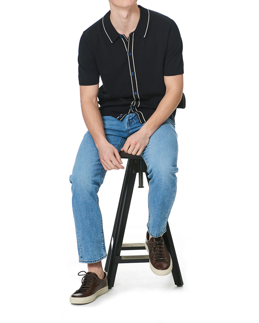 Herre | Pikéer | NN07 | Nolan Knitted Polo Navy