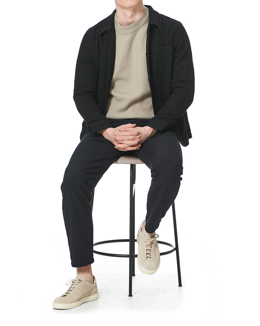 Herre | Bukser | NN07 | Foss Seersucker Drawstring Pants Black