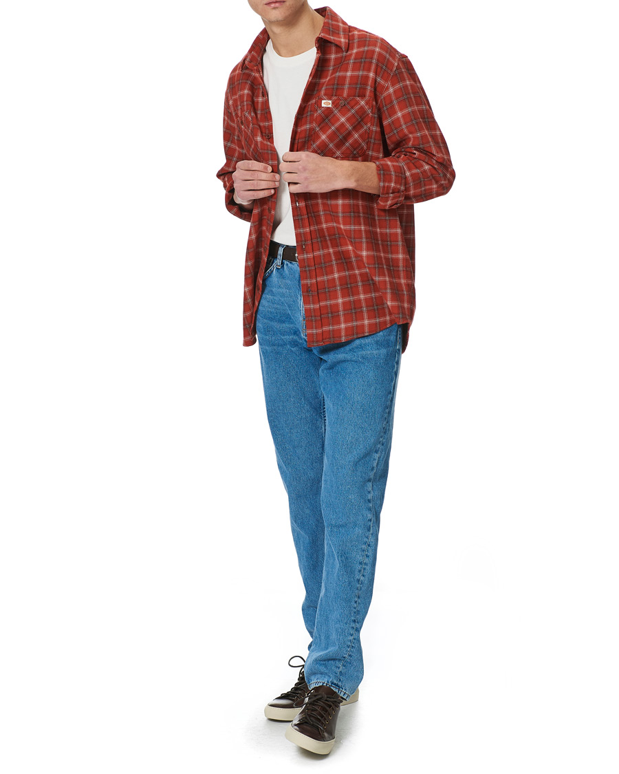 Herre | Skjorter | Nudie Jeans | Filip Lumber Light Flannel Shirt Poppy Red