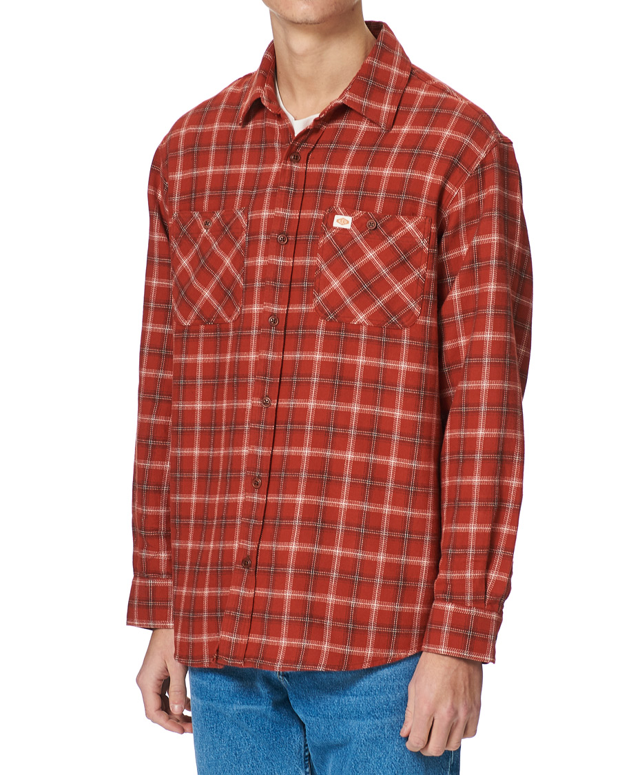 Herre | Skjorter | Nudie Jeans | Filip Lumber Light Flannel Shirt Poppy Red