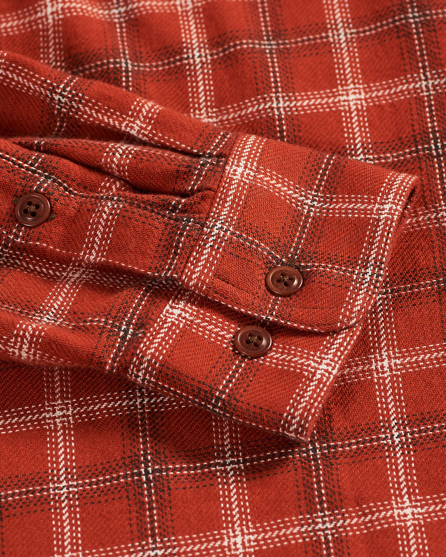 Herre | Skjorter | Nudie Jeans | Filip Lumber Light Flannel Shirt Poppy Red