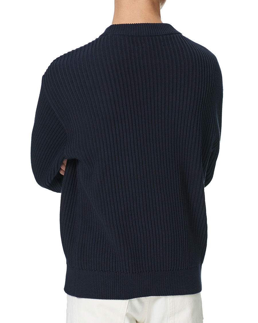 Herre | Gensere | Nudie Jeans | Frank Chunky Rib Sweater Navy