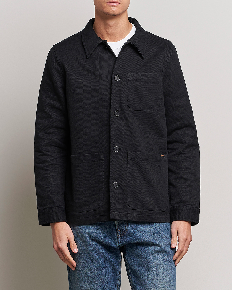 Herre |  | Nudie Jeans | Barney Worker Overshirt Black