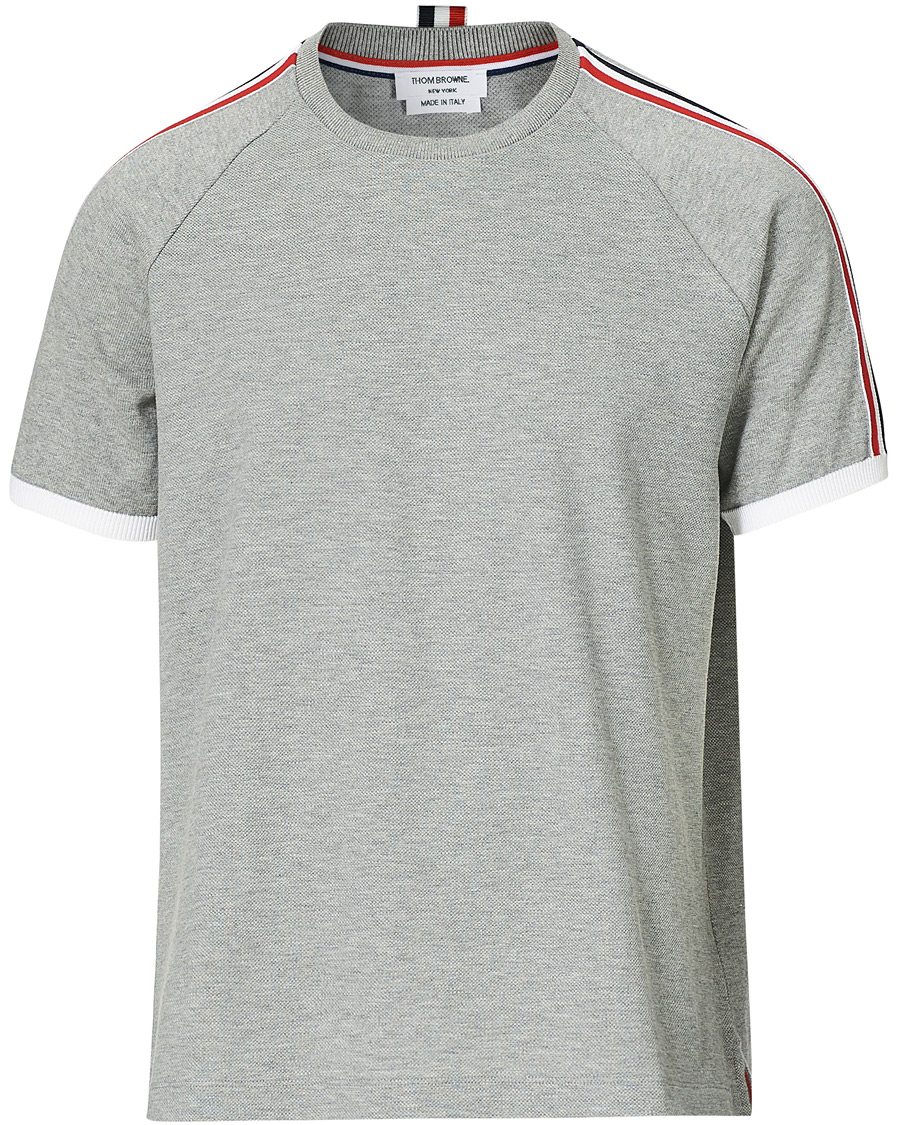 Herre | T-Shirts | Thom Browne | Raglan Sleeve T-Shirt Light Grey