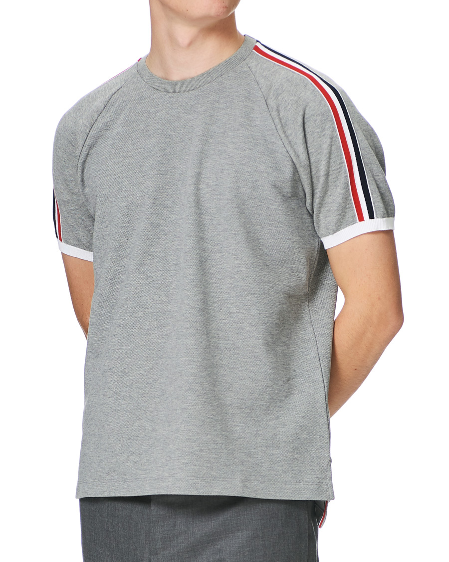 Herre | T-Shirts | Thom Browne | Raglan Sleeve T-Shirt Light Grey