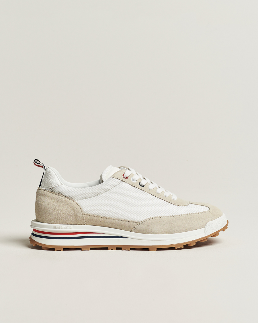 Herre | Sneakers | Thom Browne | Tech Runner Suede Sneakers White