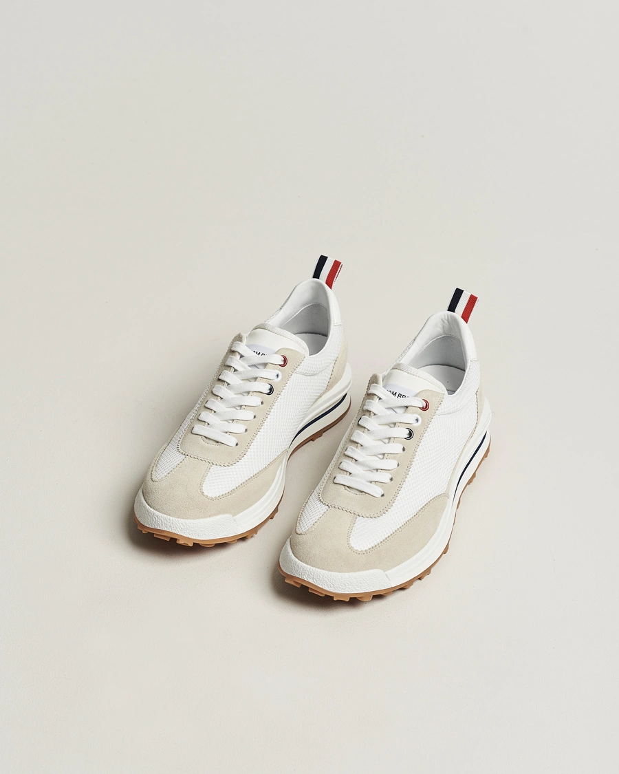 Herre | Sneakers | Thom Browne | Tech Runner Suede Sneakers White