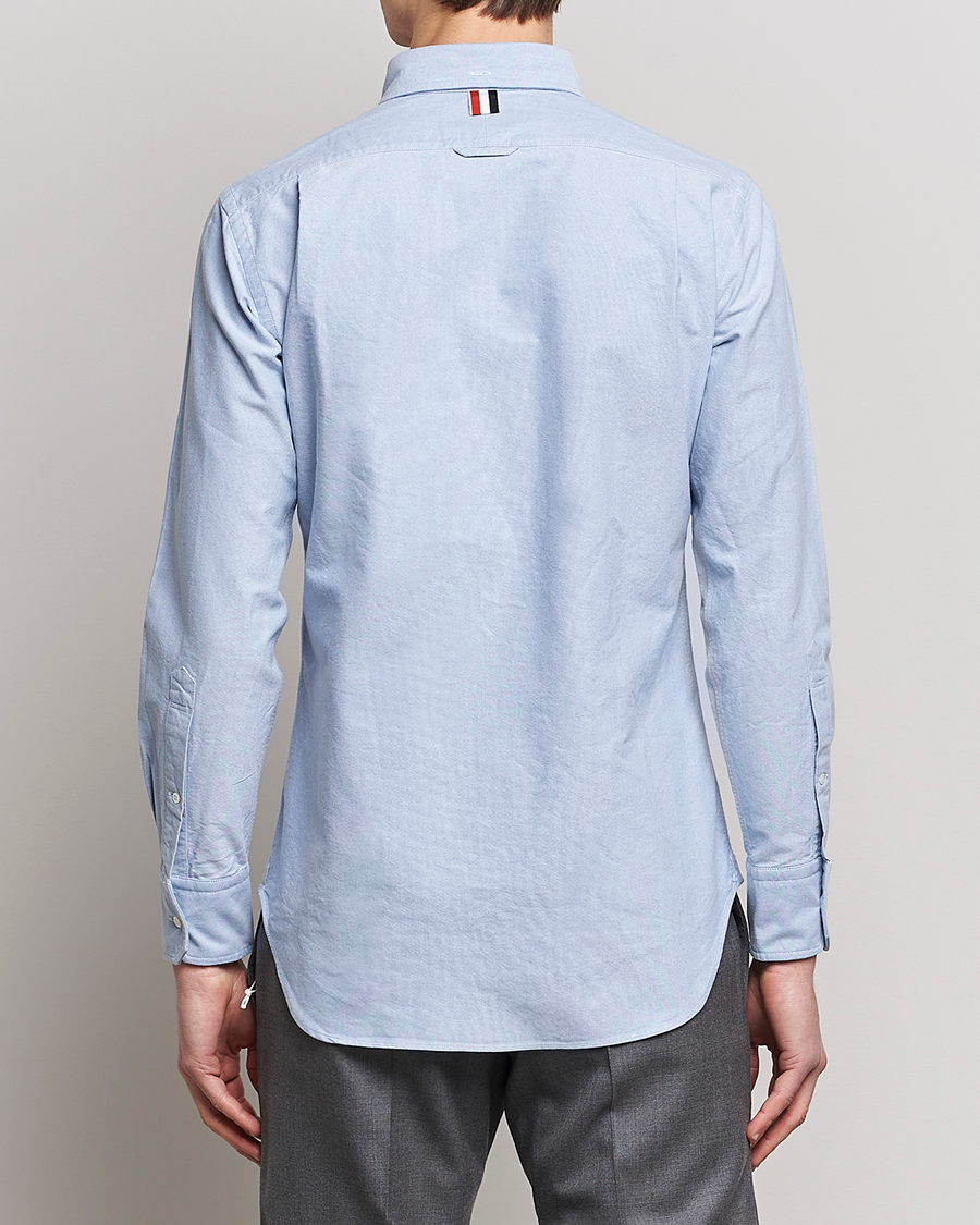Herre | Skjorter | Thom Browne | Grosgrain Placket Oxford Shirt Light Blue