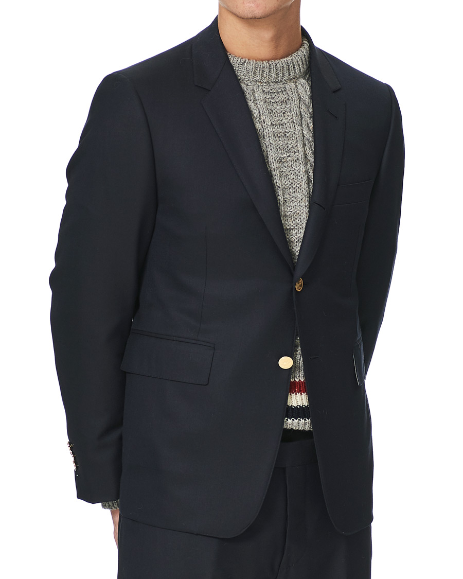 Herre | Dressjakker | Thom Browne | Super 120s Wool Blazer Navy