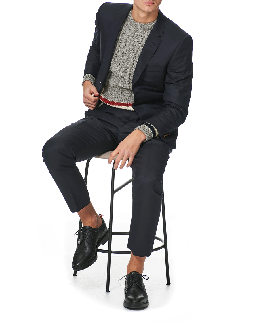Herre | Bukser | Thom Browne | Super 120s Wool Trousers Navy