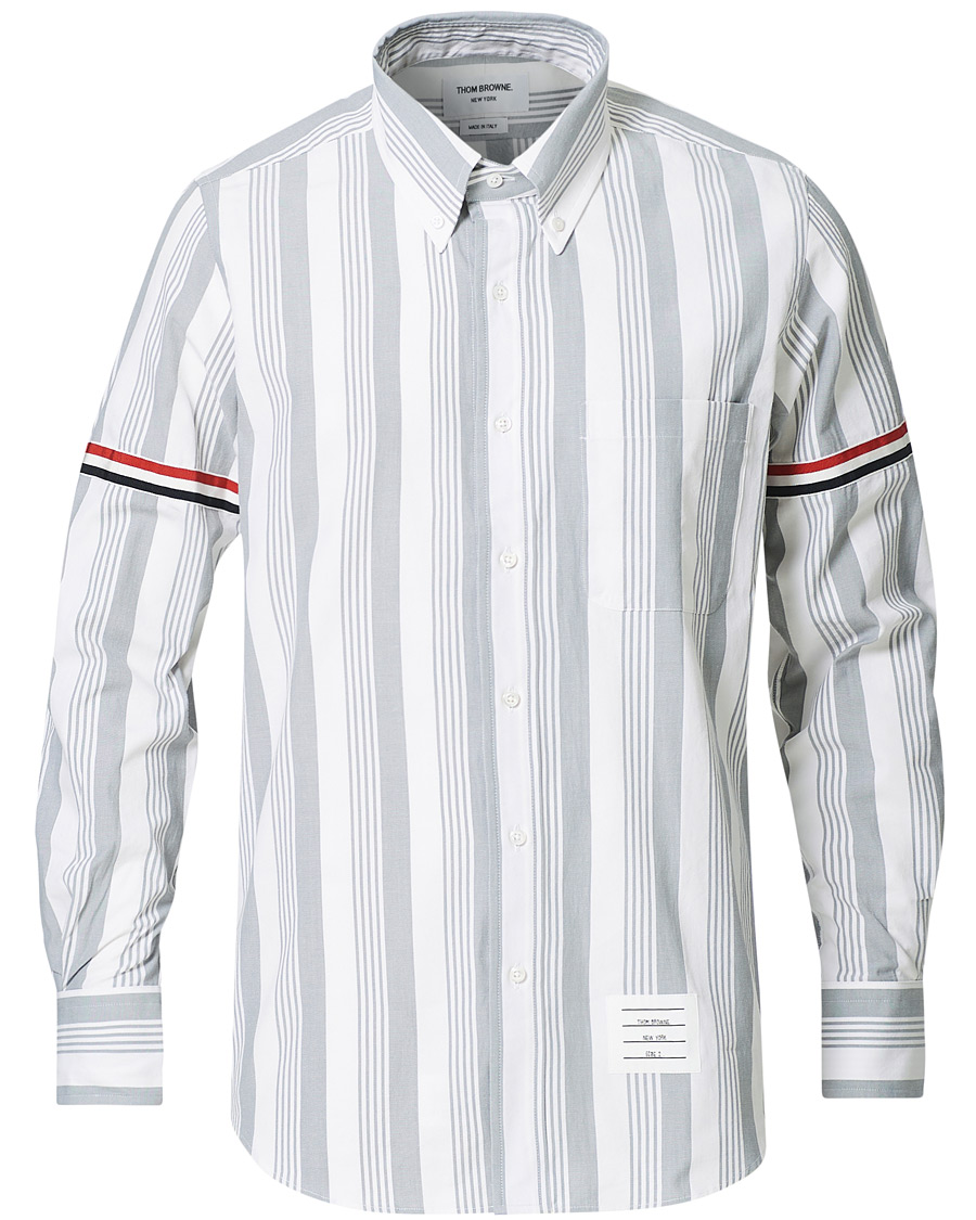 Herre | Skjorter | Thom Browne | Striped Shirt White/Grey