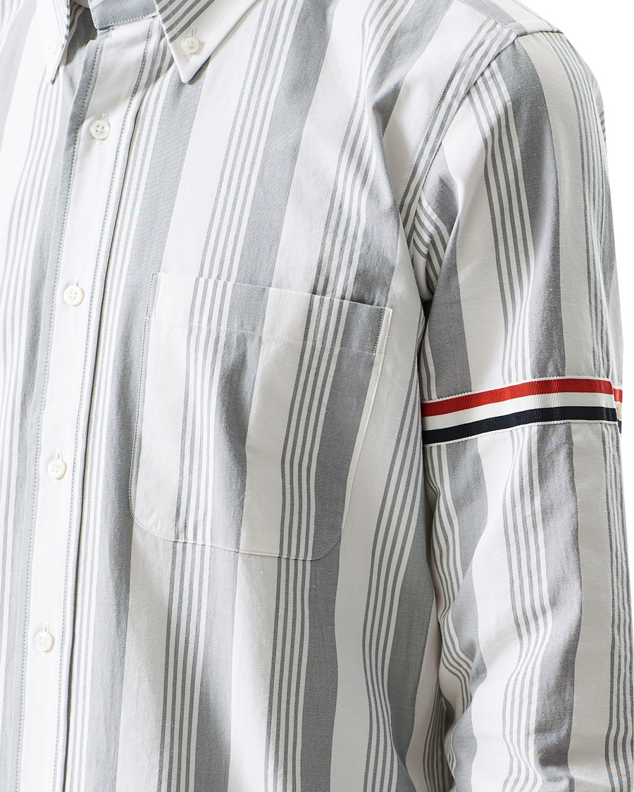 Herre | Skjorter | Thom Browne | Striped Shirt White/Grey