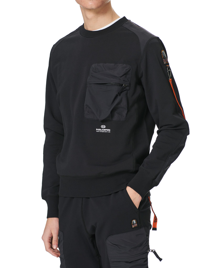 Herre | Gensere | Parajumpers | Sabre Soft Crew Neck Sweatshirt Black