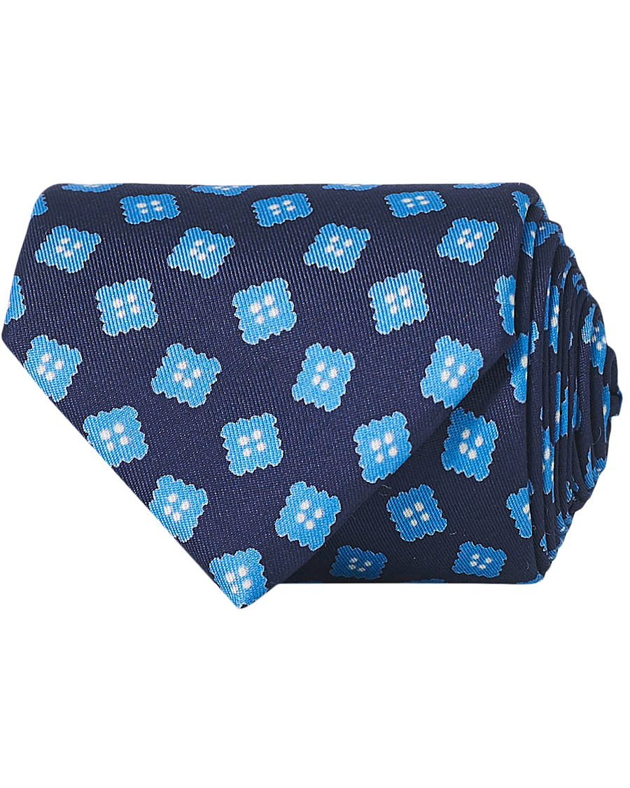 Herre | E. Marinella 1963 Archive 8 cm Silk Tie Navy | E. Marinella | 1963 Archive 8 cm Silk Tie Navy