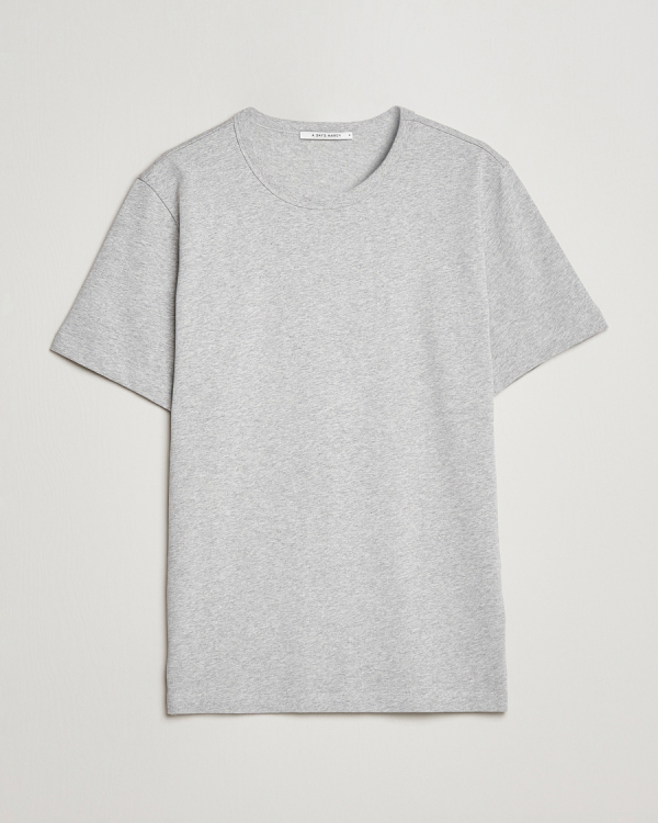 Herre | T-Shirts | A Day's March | Heavyweight T-Shirt Grey Melange