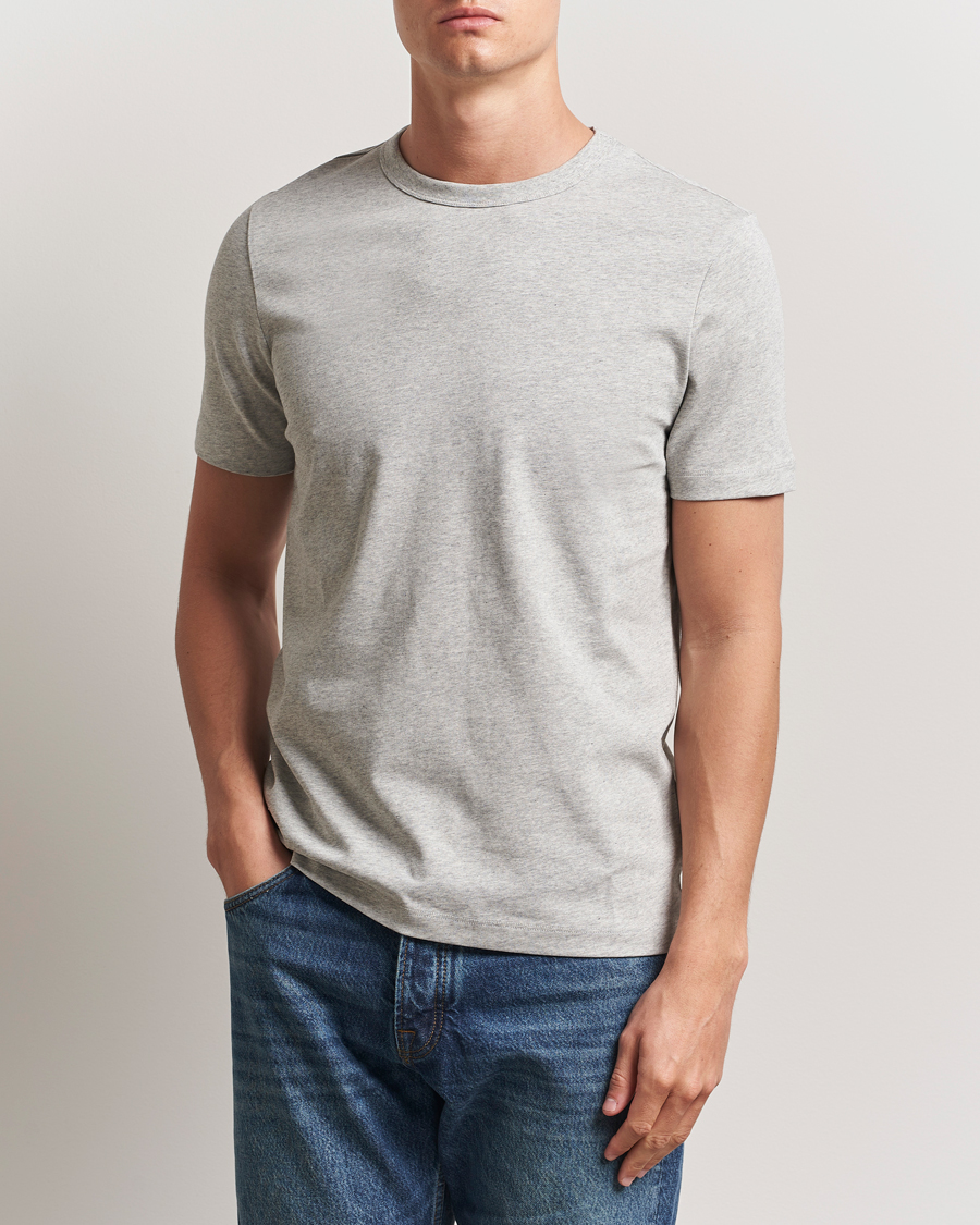 Herre | Kortermede t-shirts | A Day's March | Heavy Tee Grey Melange