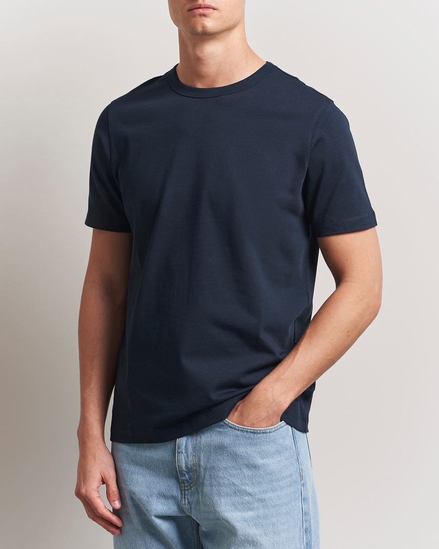 Herre | Kortermede t-shirts | A Day's March | Heavy Tee Navy