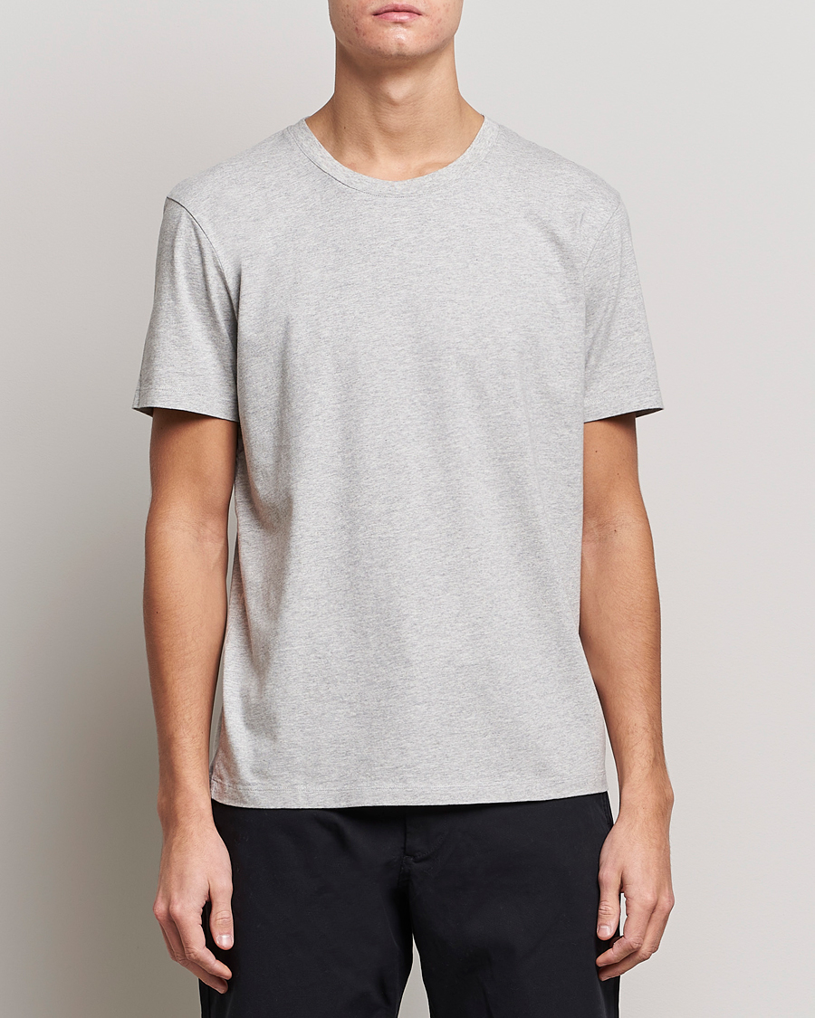 Herre | T-Shirts | A Day's March | Classic Fit Tee Grey Melange
