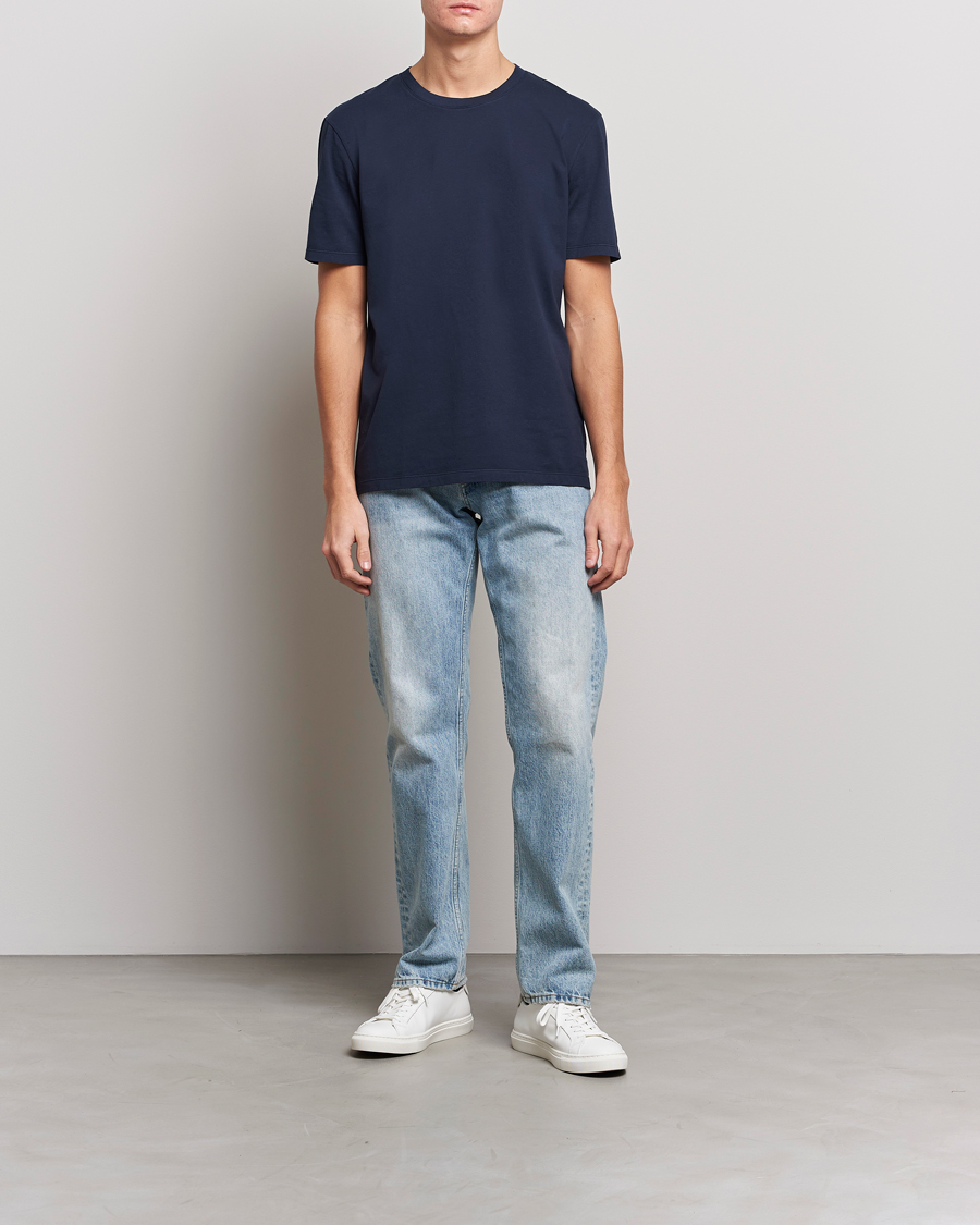 Herre | T-Shirts | A Day's March | Classic Fit Tee Navy