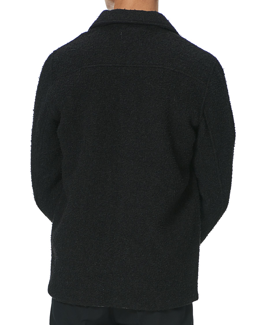Herre | Skjorter | A Day's March | Rugged Wool Overshirt Charcoal
