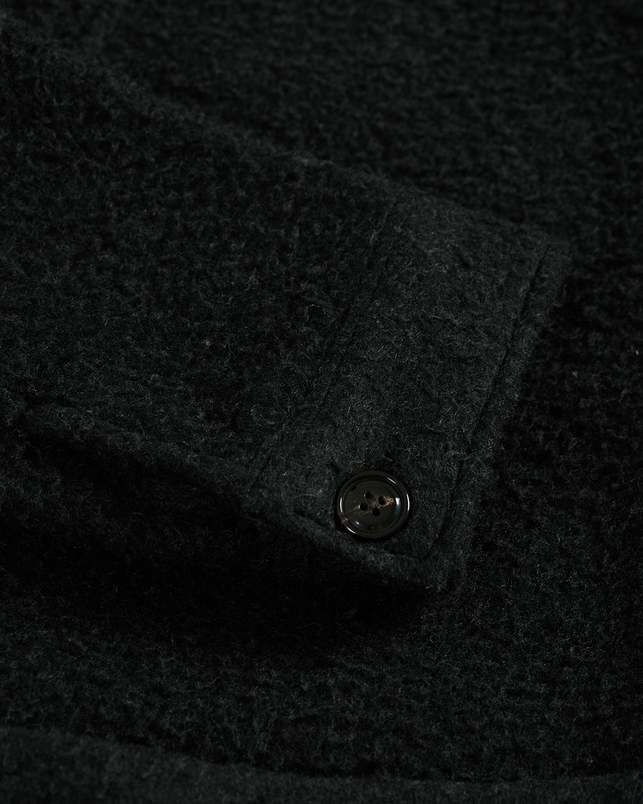 Herre | Skjorter | A Day's March | Rugged Wool Overshirt Charcoal