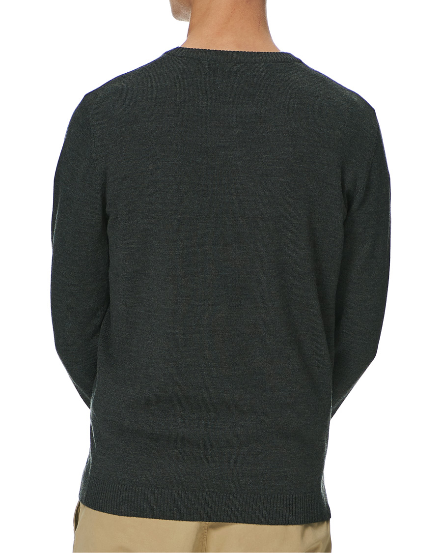 Herre | Gensere | A Day's March | Alagón Merino Crew Moss Melange