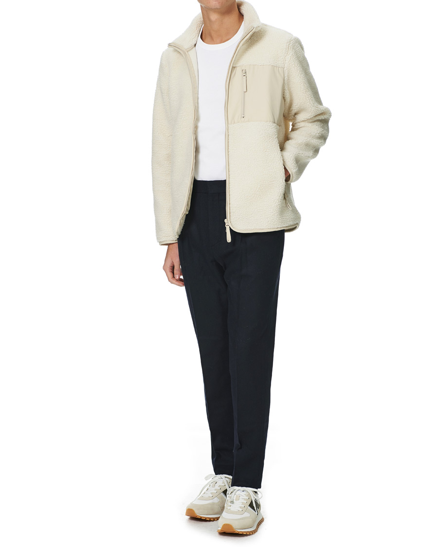 Herre |  | A Day's March | Granån Recycled Fleece Jacket Off White