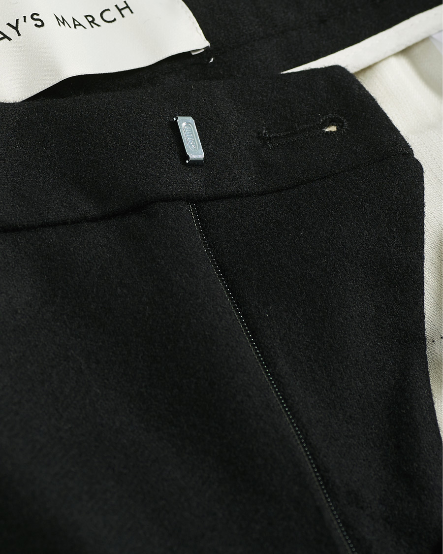 Herre | Bukser | A Day's March | Crovie Wool Trousers Black