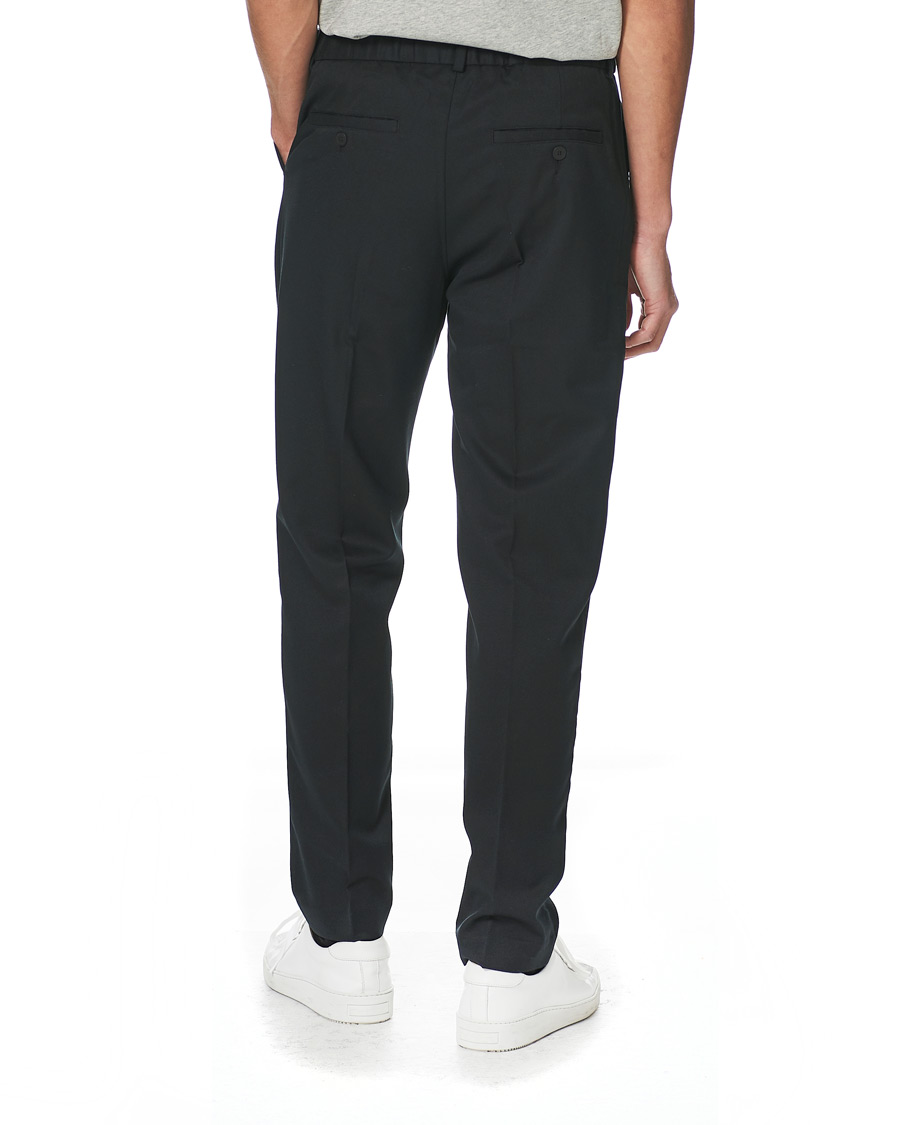 Herre | Bukser | A Day's March | Smart Trousers Wool Twill Black