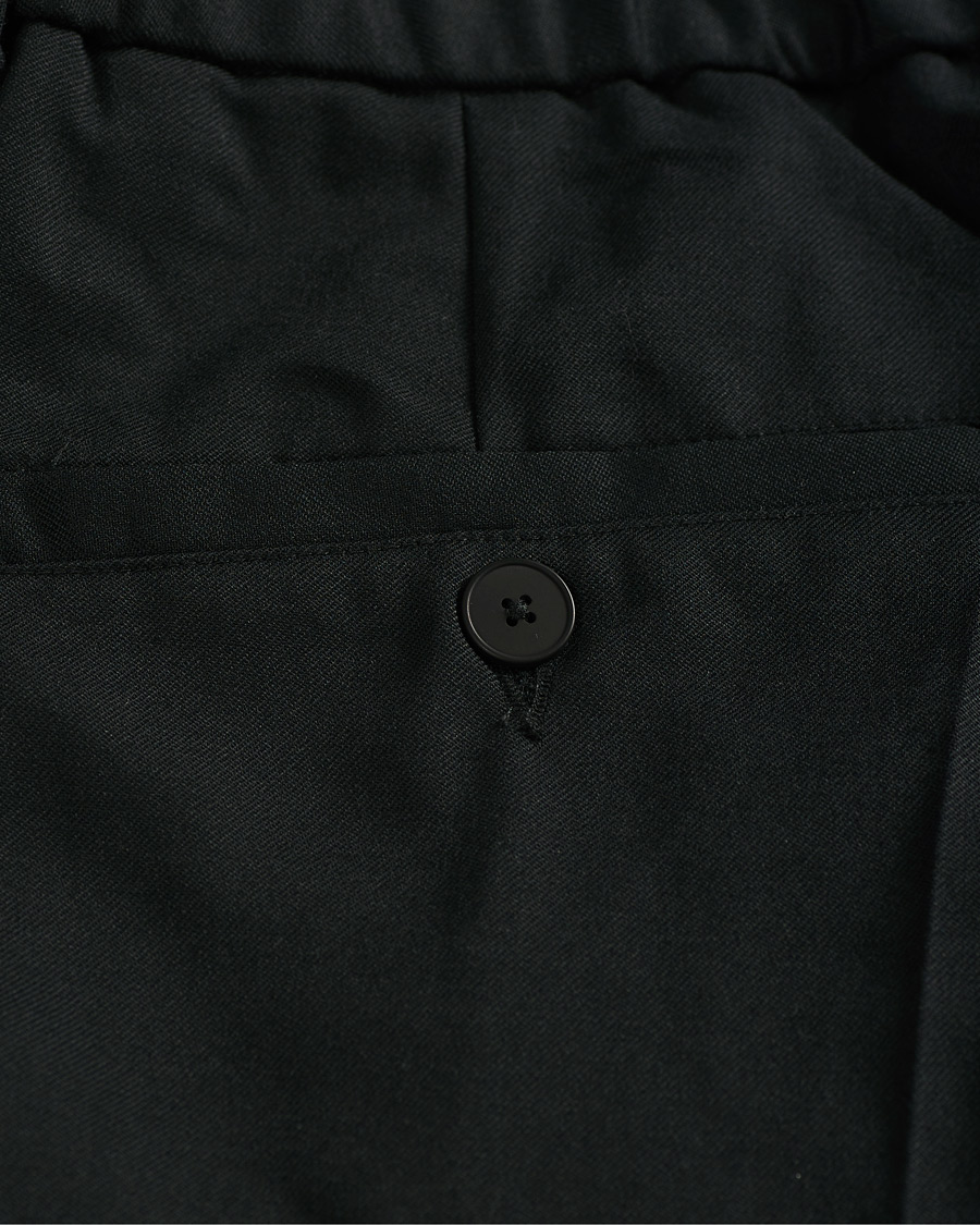 Herre | Bukser | A Day's March | Smart Trousers Wool Twill Black