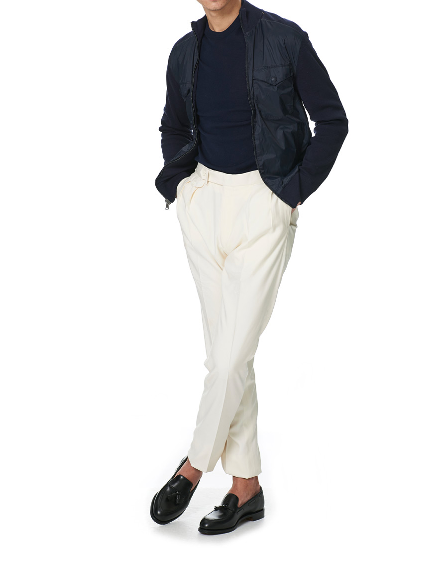 Herre | Gensere | Ralph Lauren Purple Label | Hybrid Zip Sweater Classic Navy