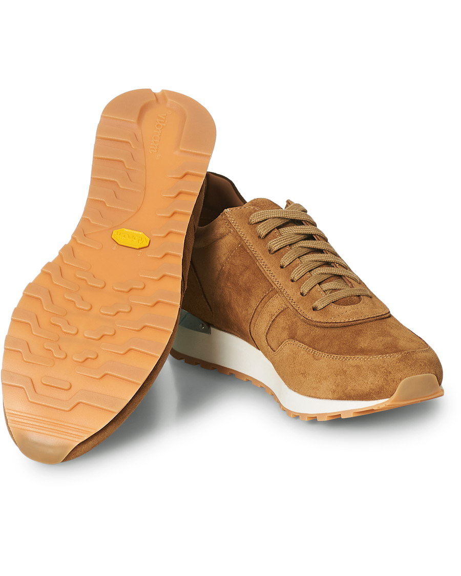 Herre | Ralph Lauren Purple Label Ethan Running Sneakers Brown Suede | Ralph Lauren Purple Label | Ethan Running Sneakers Brown Suede