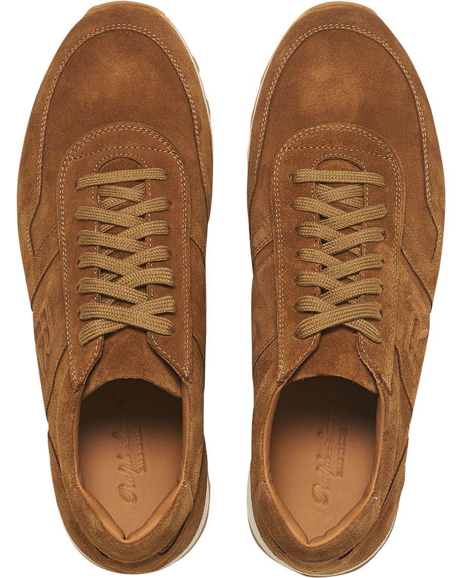 Herre | Ralph Lauren Purple Label Ethan Running Sneakers Brown Suede | Ralph Lauren Purple Label | Ethan Running Sneakers Brown Suede