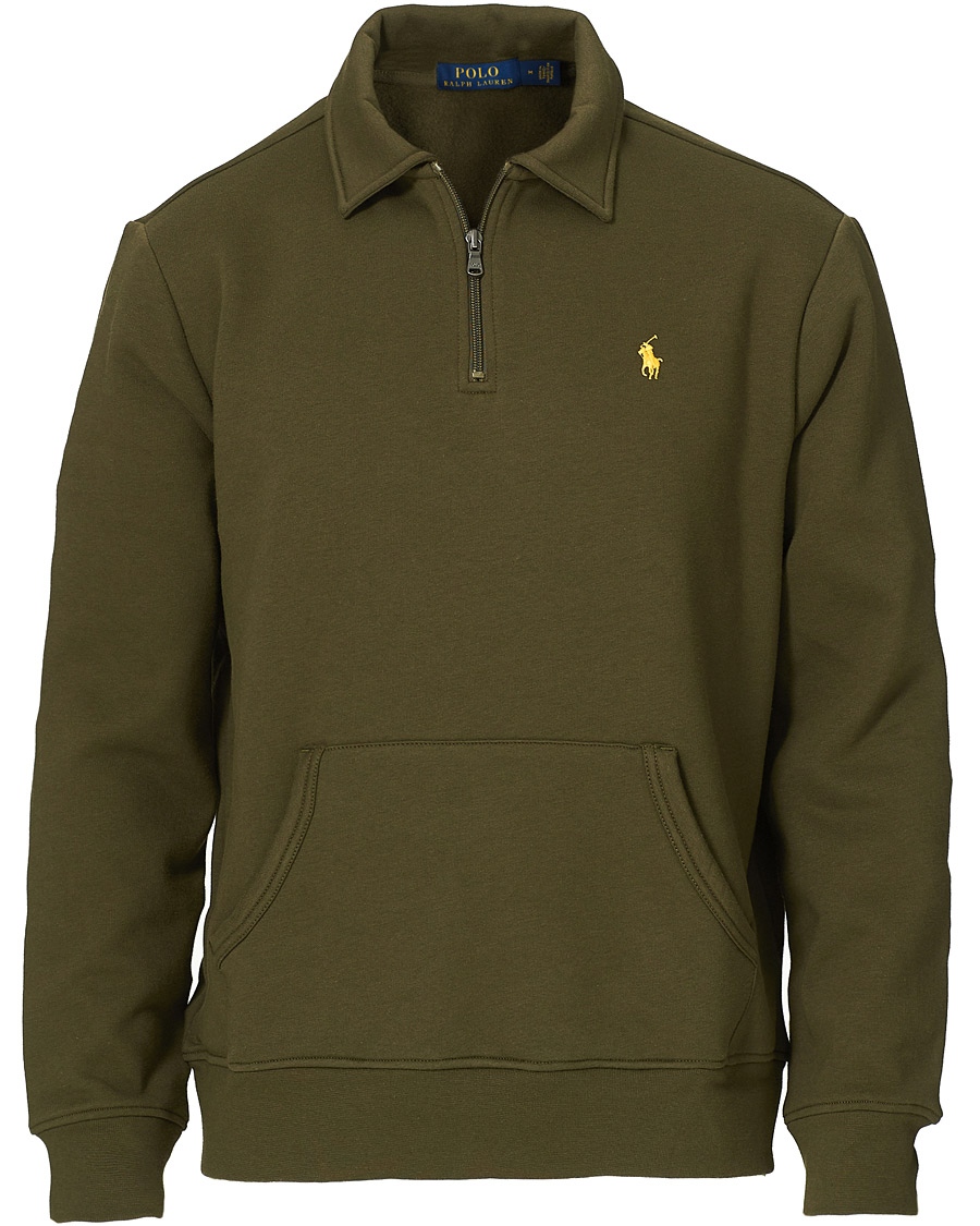 Herre |  | Polo Ralph Lauren | Graphic Fleece Half Zip Sweater Defender Green