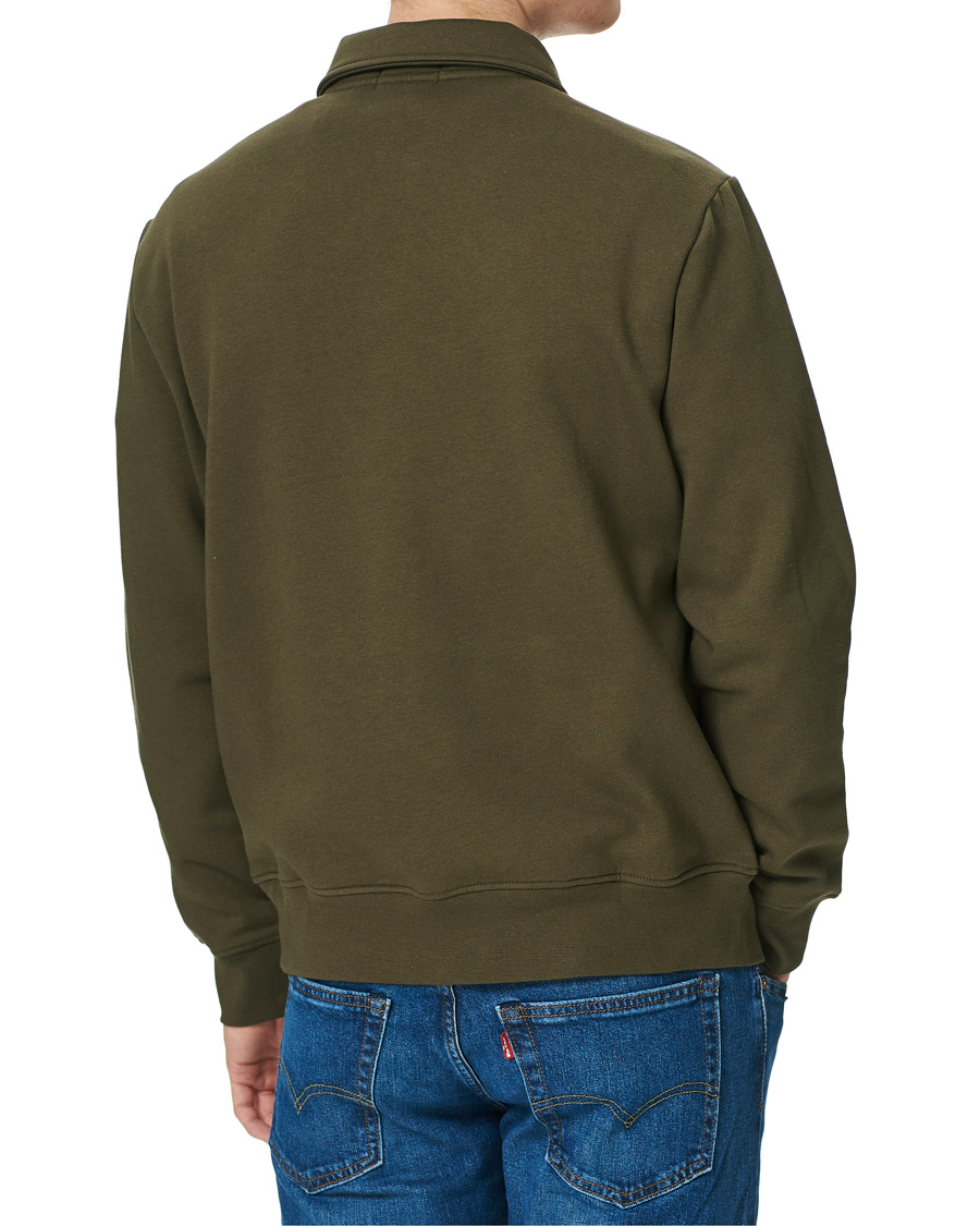 Herre | Gensere | Polo Ralph Lauren | Graphic Fleece Half Zip Sweater Defender Green