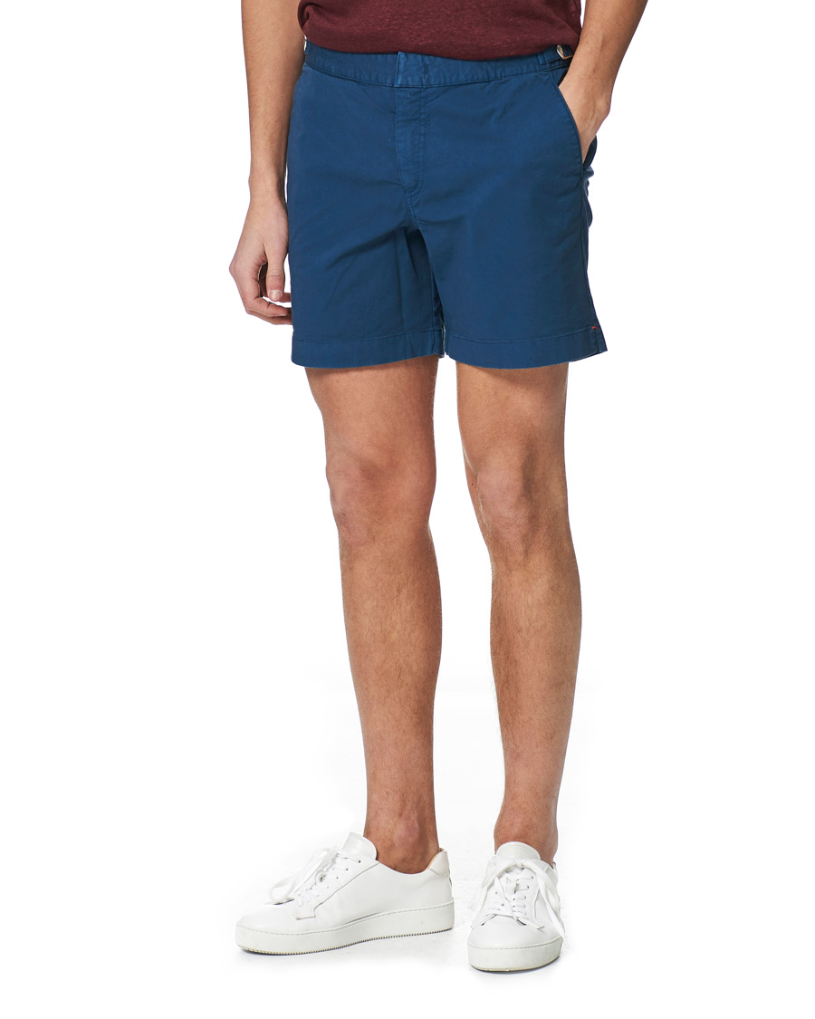 Herre | Shorts | Orlebar Brown | Bulldog Cotton Twill Shorts Classic Blue