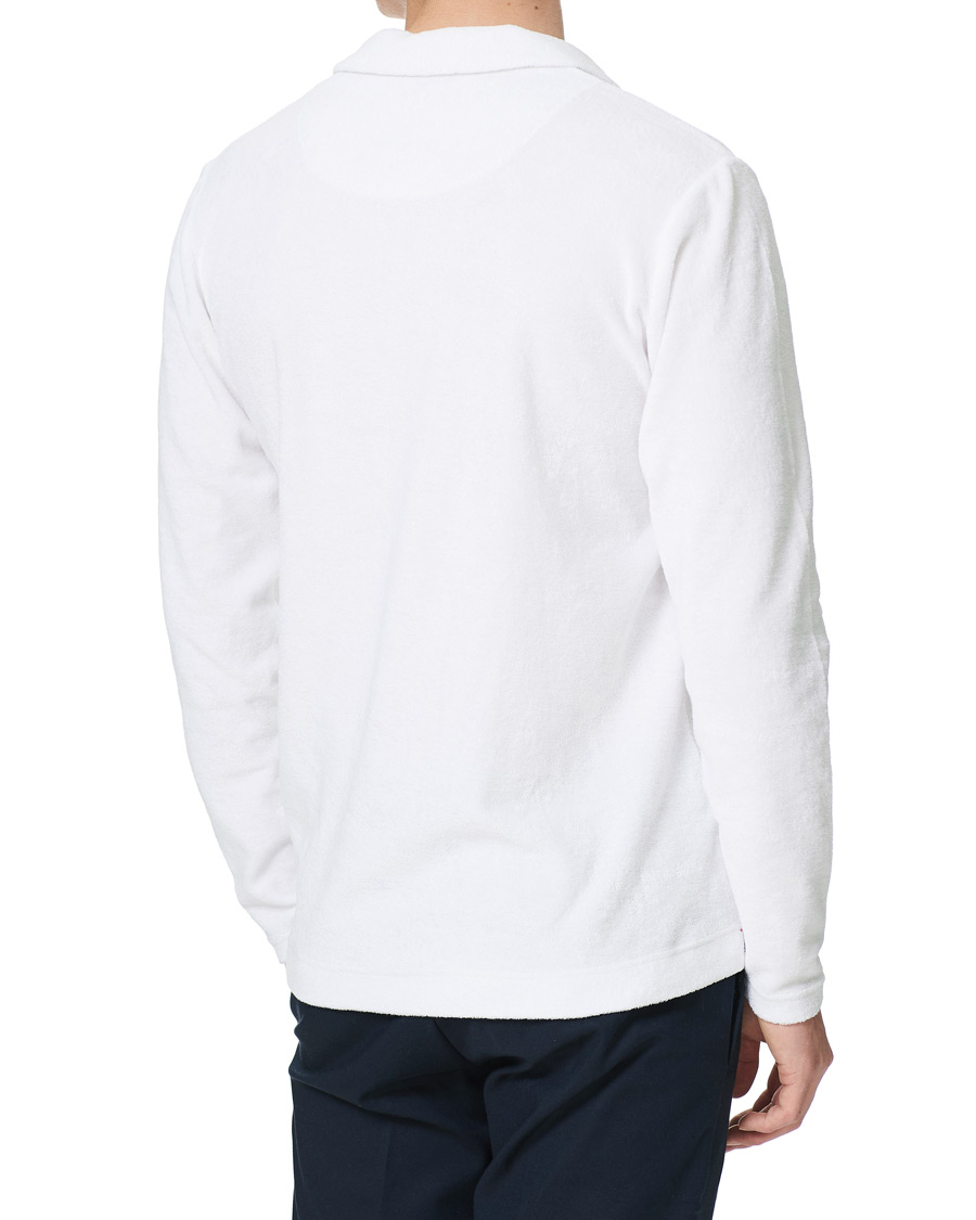 Herre | Gensere | Orlebar Brown | Terry Long Sleeve Polo White